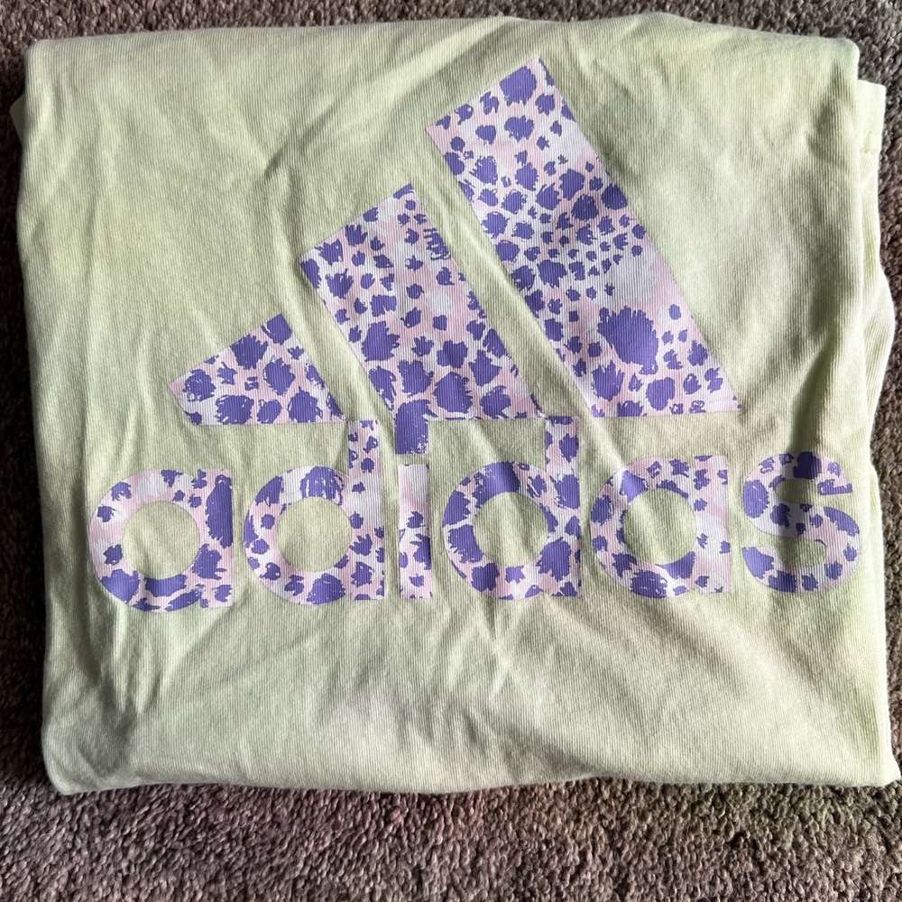 Adidas light lime green tshirt in size Small